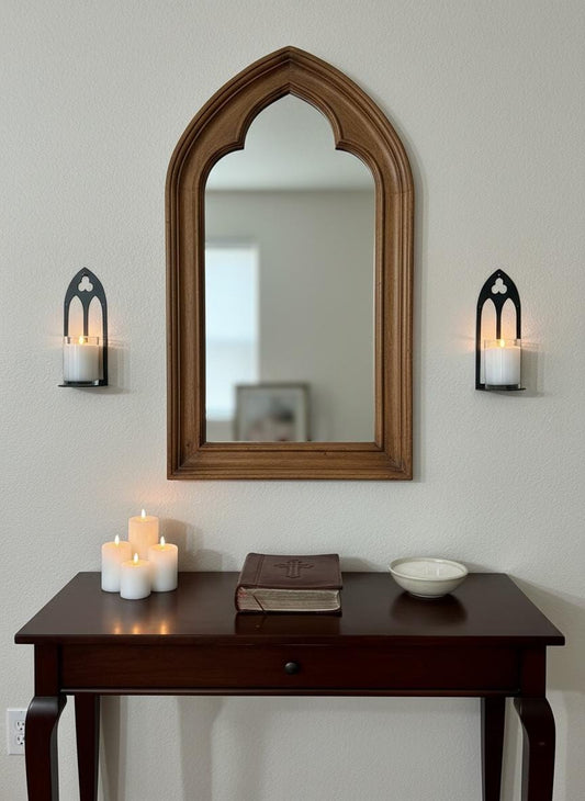 Gothic Archway Candle Holder