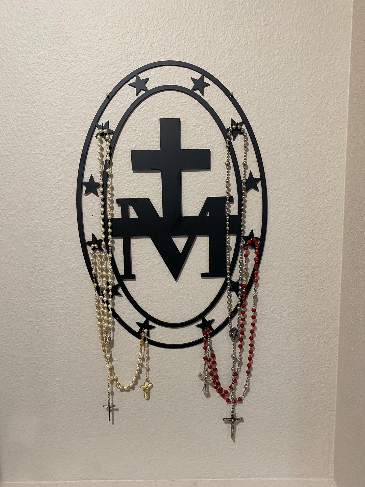 Miraculous Medal Rosary Hanger