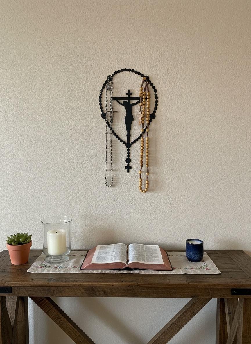 Crucifix Rosary Hanger