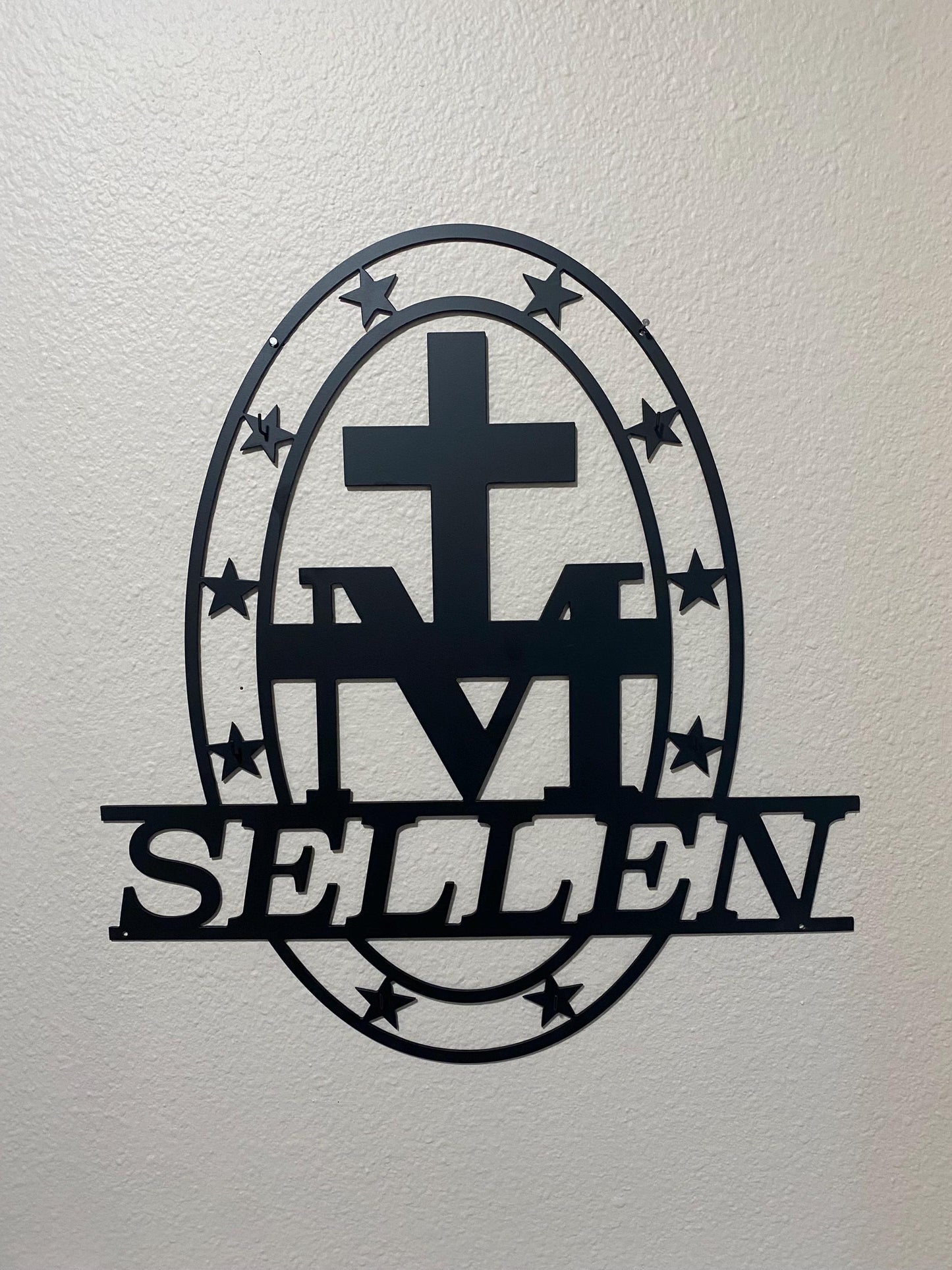 Miraculous Medal Rosary Hanger with Custom Name